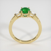 0.94 Ct. Emerald Ring, 18K Yellow Gold 3