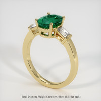 1.61 Ct. Emerald Ring, 18K Yellow Gold 2