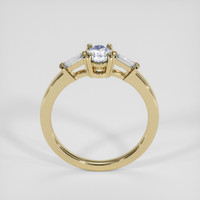 0.55 Ct. Greyish Blue Sapphire Ring, 18K Yellow Gold 3