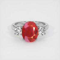 4.26 Ct. Ruby Ring, Platinum 950 1