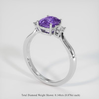 1.51 Ct. Sapphire Ring, Platinum 950 2