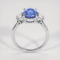 3.33 Ct. Blue Sapphire Ring, 14K White Gold 3