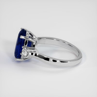 5.75 Ct. Blue Sapphire Ring, 18K White Gold 4