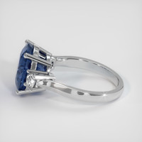 3.80 Ct. Sapphire Ring, 18K White Gold 4
