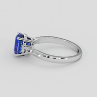 3.31 Ct. Blue Sapphire Ring, 18K White Gold 4
