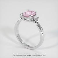 1.58 Ct. Sapphire Ring, 18K White Gold 2