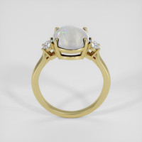 2.04 Ct. Multi Color White Opal (Light Opal) Ring, 10K Yellow Gold 3