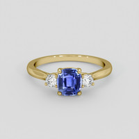 1.40 Ct. Blue Sapphire Ring, 14K Yellow Gold 1