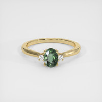 0.73 Ct. Sapphire Ring, 14K Yellow Gold 1