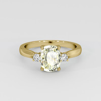1.96 Ct. Yellow Sapphire Ring, 14K Yellow Gold 1