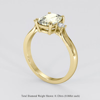 1.96 Ct. Yellow Sapphire Ring, 14K Yellow Gold 2