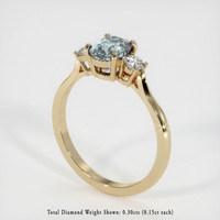 1.79 Ct. Sapphire Ring, 14K Yellow Gold 2