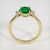 0.98 Ct. Emerald Ring, 18K Yellow Gold 3