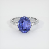 5.43 Ct. Violet Sapphire Ring, Platinum 950 1