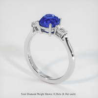 2.04 Ct. Sapphire Ring, Platinum 950 2