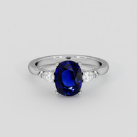 3.12 Ct. Blue Sapphire Ring, Platinum 950 1