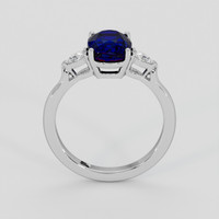 3.12 Ct. Blue Sapphire Ring, Platinum 950 3