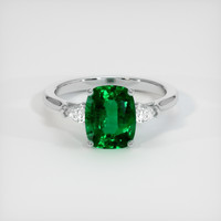 2.05 Ct. Emerald Ring, Platinum 950 1
