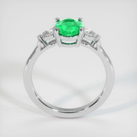 Three Stone Emerald Ring 1.00 Ct., Platinum 950 Preview