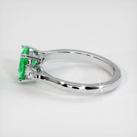 Three Stone Emerald Ring 1.00 Ct., Platinum 950 Preview