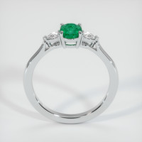 0.76 Ct. Emerald  Ring - Platinum 950