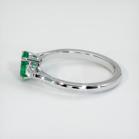 Three Stone Emerald Ring 0.76 Ct., Platinum 950 Preview