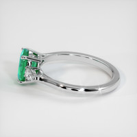 1.10 Ct. Emerald Ring, Platinum 950 4