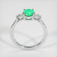 0.94 Ct. Emerald Ring, Platinum 950 3