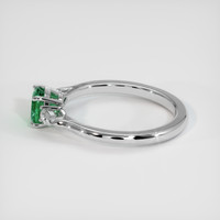 0.93 Ct. Emerald Ring, Platinum 950 4