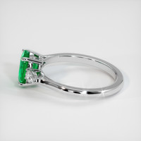 0.96 Ct. Emerald Ring, Platinum 950 4