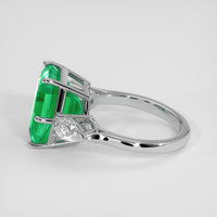 7.61 Ct. Emerald Ring, Platinum 950 4