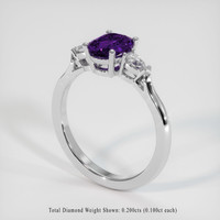 1.63 Ct. Gemstone Ring, Platinum 950 2