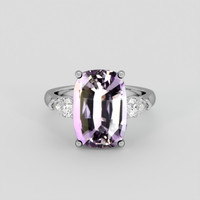 4.91 Ct. Bi Color Ametrine Ring, Platinum 950 1