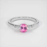 0.64 Ct. Sapphire Ring, Platinum 950 1