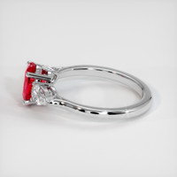 1.17 Ct. Ruby Ring, Platinum 950 4