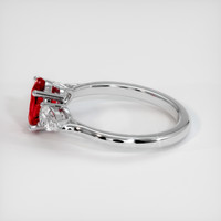 1.29 Ct. Ruby Ring, Platinum 950 4