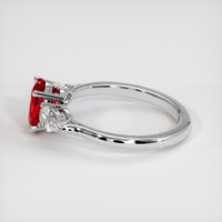 1.44 Ct. Ruby Ring, Platinum 950 4