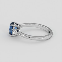 1.61 Ct. Blue Sapphire Ring, Platinum 950 4