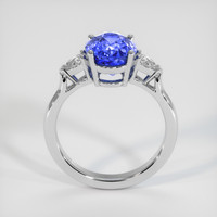 3.20 Ct. Blue Sapphire Ring, Platinum 950 3