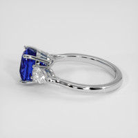 4.28 Ct. Blue Sapphire Ring, Platinum 950 4