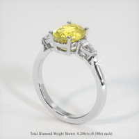 2.17 Ct. Sapphire Ring, Platinum 950 2