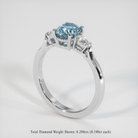 1.32 Ct. Sapphire Ring, Platinum 950 2
