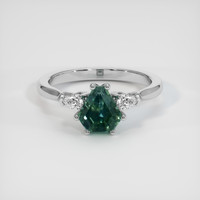 1.62 Ct. Sapphire Ring, Platinum 950 1