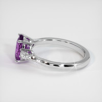 2.06 Ct. Purple Sapphire Ring, Platinum 950 4