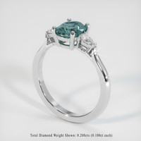 1.19 Ct. Sapphire Ring, Platinum 950 2