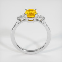 1.78 Ct. Orange Sapphire Ring, Platinum 950 3