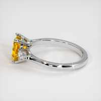 1.78 Ct. Orange Sapphire Ring, Platinum 950 4