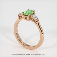 0.90 Ct. Gemstone Ring, 14K Rose Gold 2