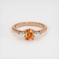 0.93 Ct. Gemstone Ring, 14K Rose Gold 1