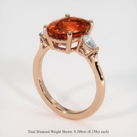 5.16 Ct. Gemstone Ring, 14K Rose Gold 2